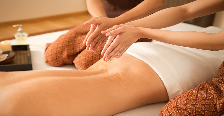 Cherry spa four hands massage